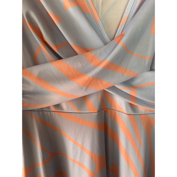 Women's Unbranded Maxi Dress Size Unspecified Blue and Orange - Picture 3 of 4